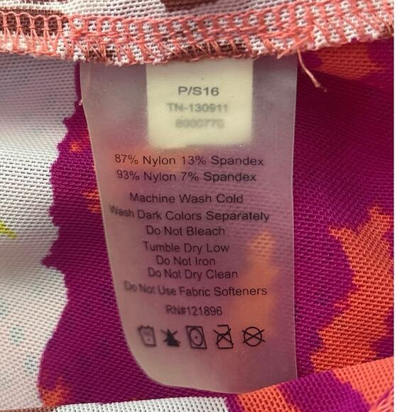 Title Nine Coral Orange Swim Coverup Sunbuster M Long Sleeve Pullover Rashguard - Picture 7 of 10